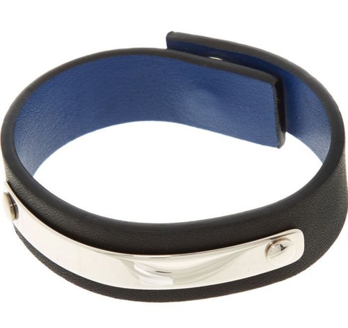 Marni black leather bracelet - black,