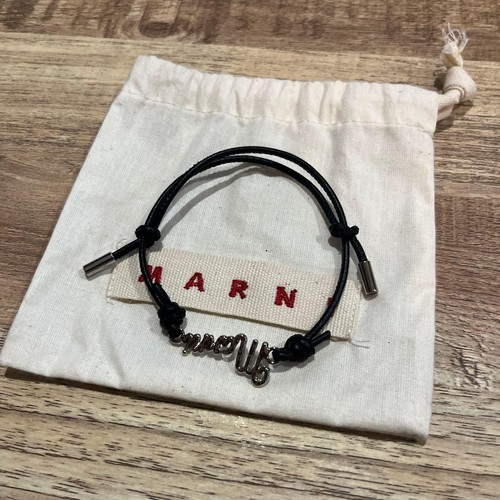 Marni logo bracelet silver - marni,