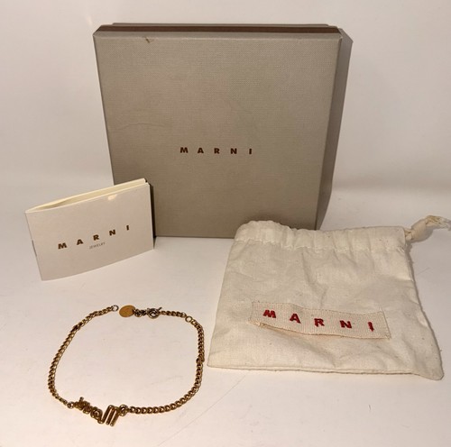 Marni gold tone - marni, logo